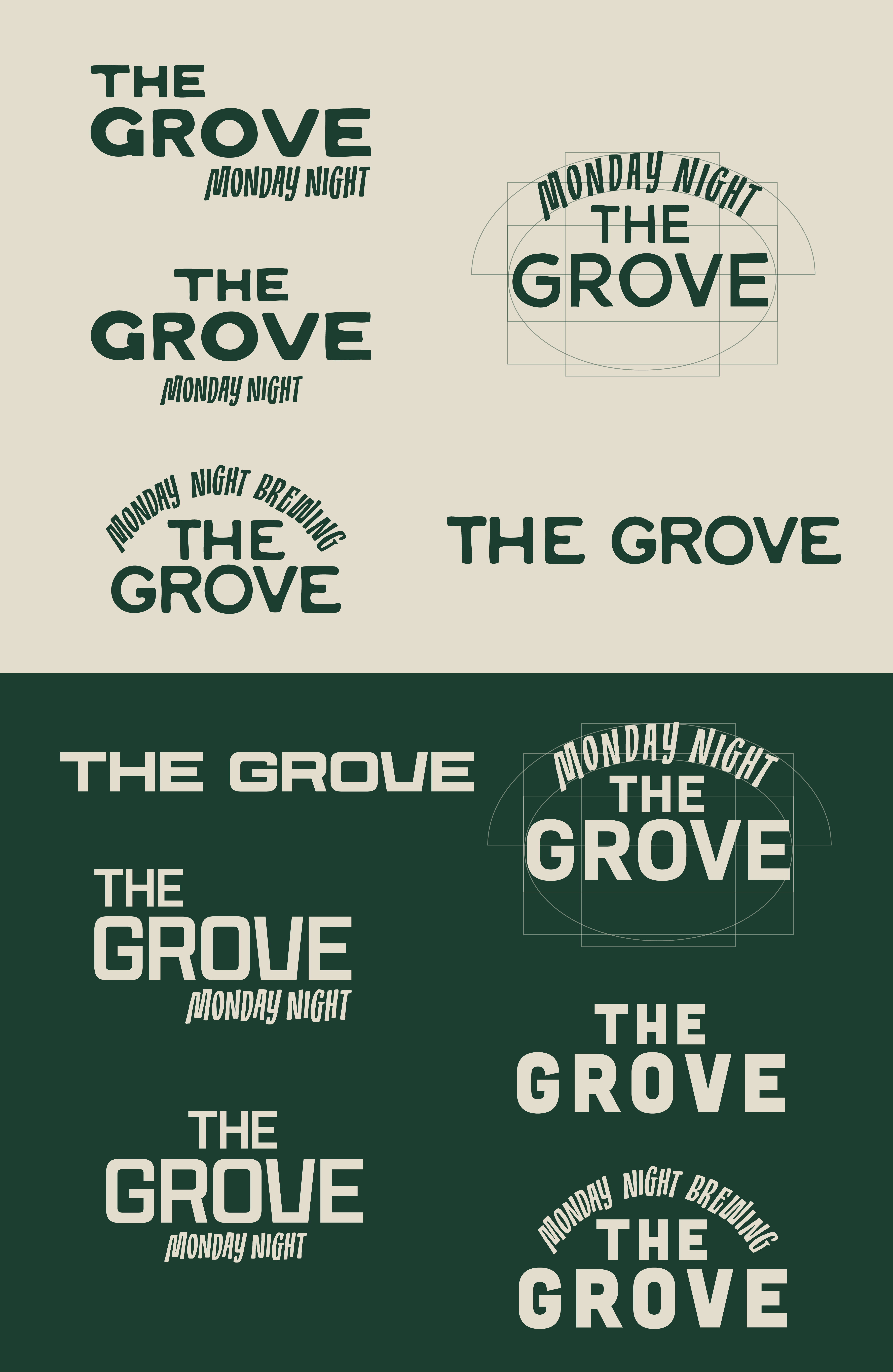 Wordmark ideation sketches, round 2