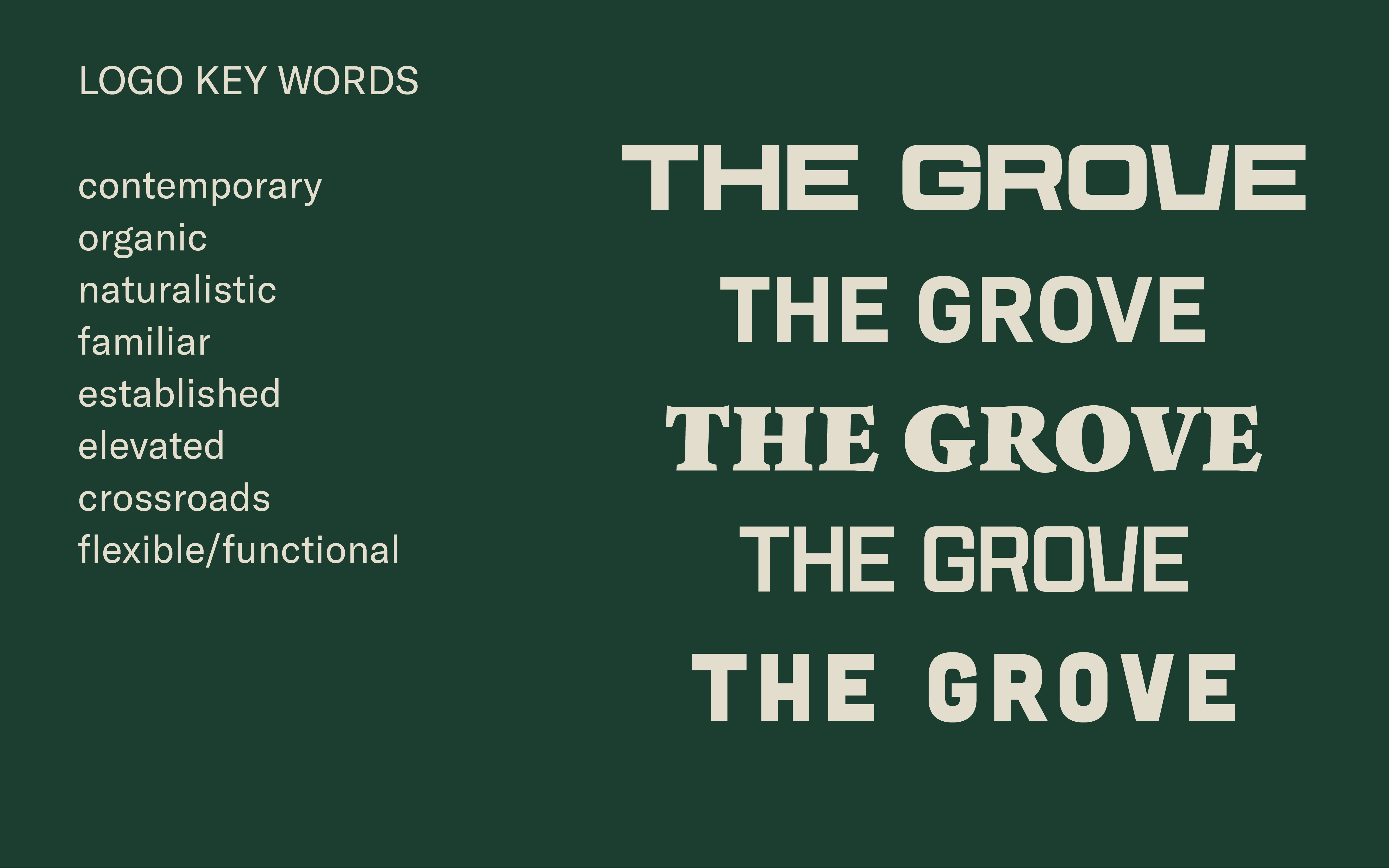 Wordmark ideation sketches, round 1